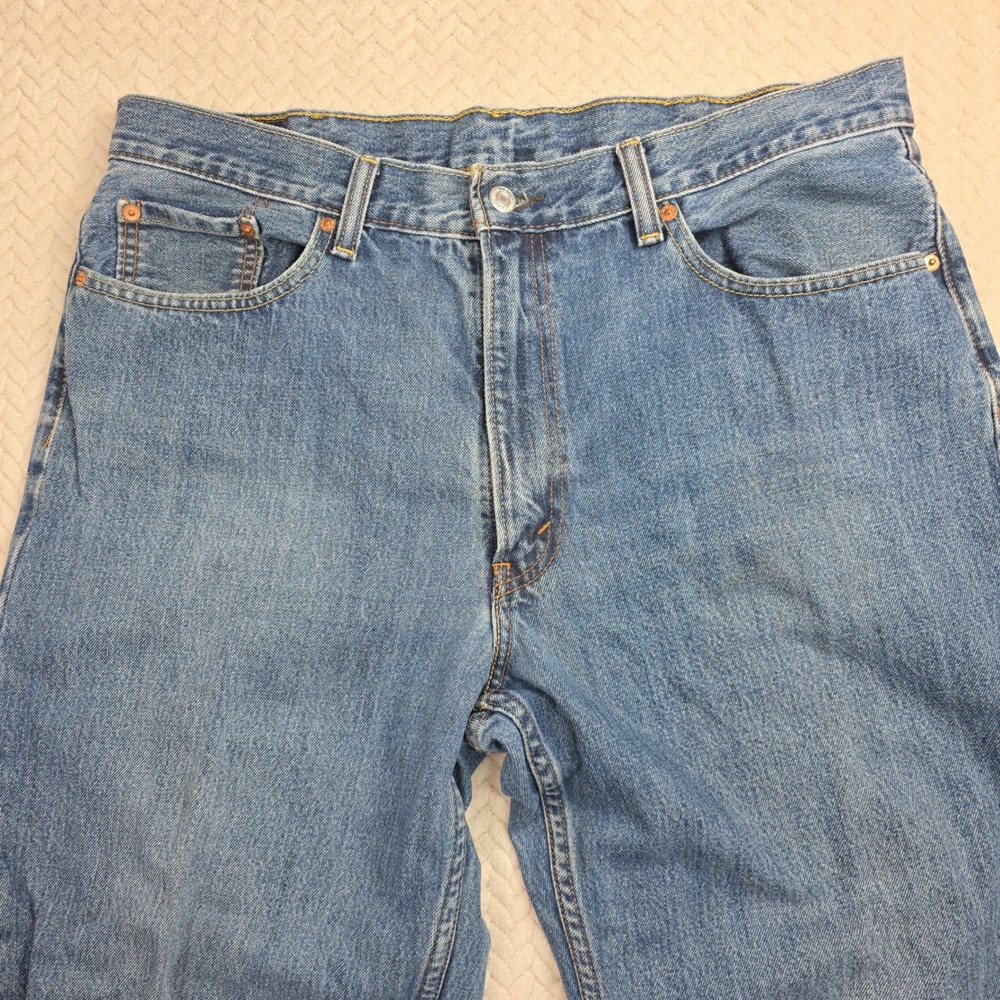 Levis 550 Relaxed Fit Tapered Leg‎ Jeans Mens 38x34 Medium Wash Blue Denim